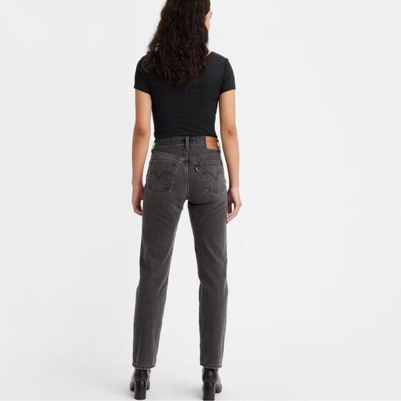 Levi’s Premium Fit Button Fly 501 Faded washed Black Ankle High Rise size 27 - Picture 3 of 12